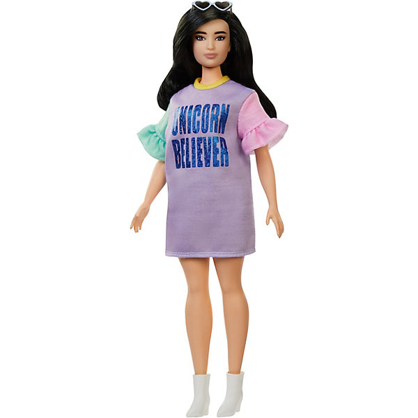 

Кукла Barbie "Игра с модой" Брюнетка в платье с принтом