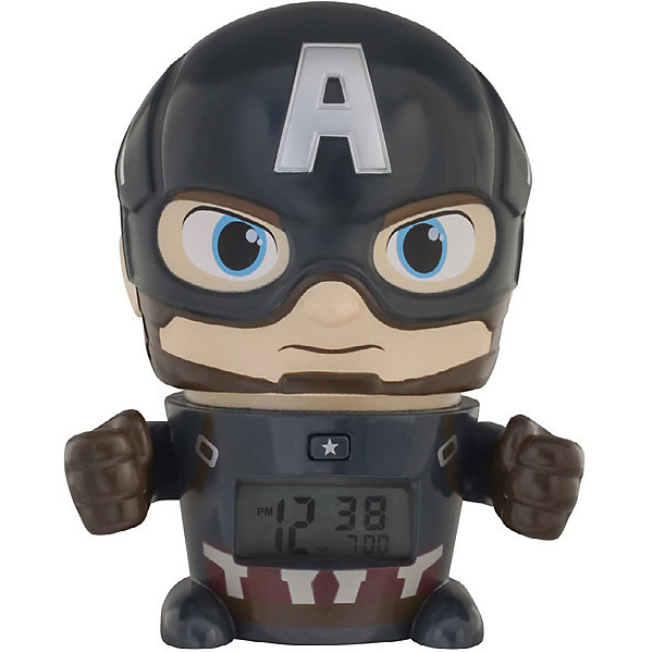 Будильник Kids Time BulbBotz Marvel «Капитан Америка» минифигура Детское время 11692575
