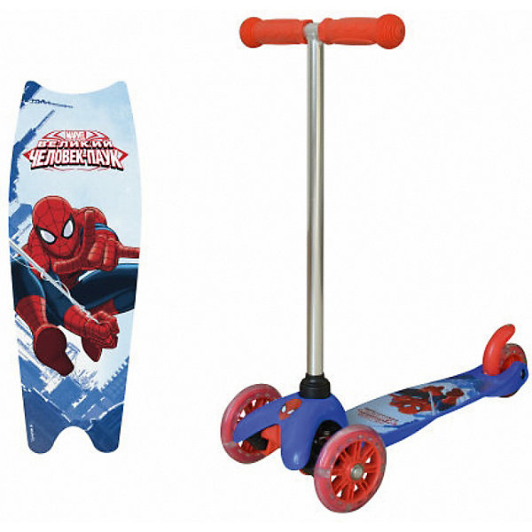 

Трехколесный самокат 1Toy Spider-Man, Разноцветный