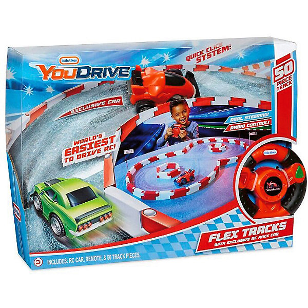 Набор You Drive Flex "Гоночная полоса и красный спорткар" Little Tikes 11726596