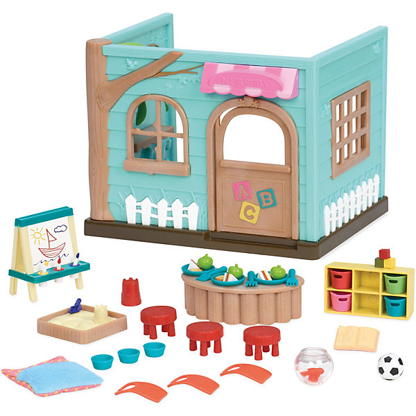 

Игровой набор Li'l Woodzeez "Детский сад", с аксессуарами, Бирюзовый