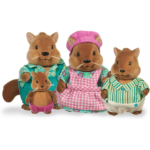 

Игровой набор Li'l Woodzeez "Семья белок", Разноцветный