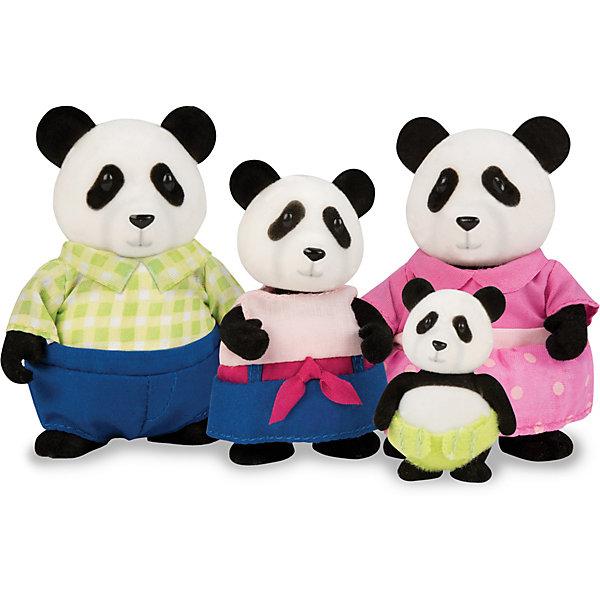 

Игровой набор Li'l Woodzeez "Семья панд", Разноцветный