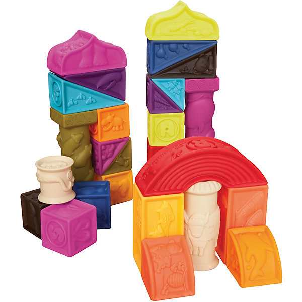 

Мягкий конструктор B.Toys, кубики и другие формы, Разноцветный