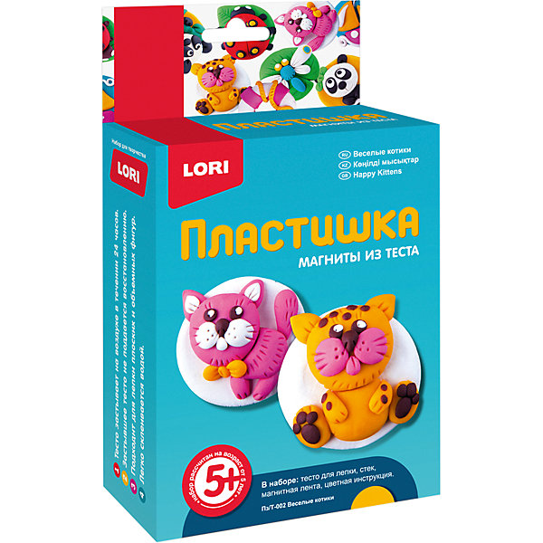 

Набор для творчества Пластишка "Магниты из теста" Веселые котики