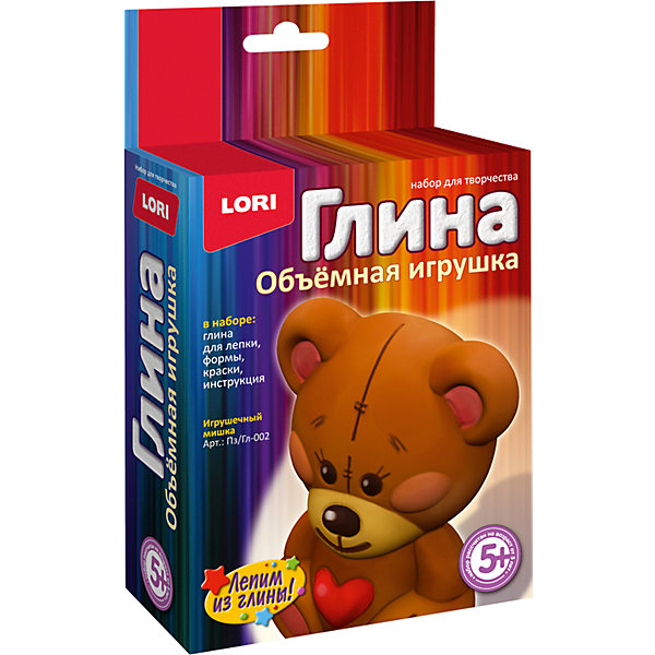 фото Набор для творчества lori "игрушки из глины" игрушечный мишка