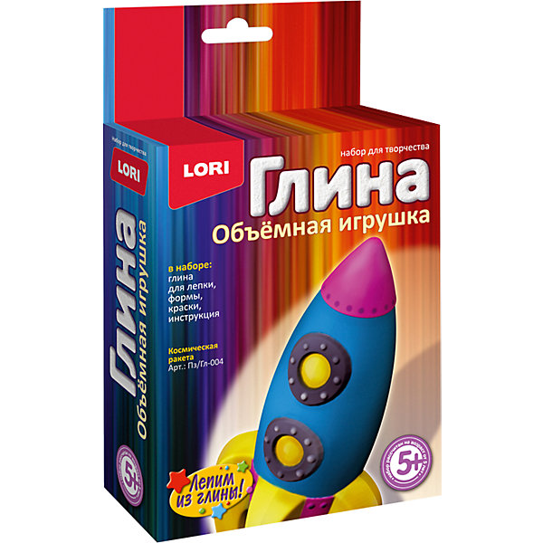 

Набор для творчества Lori "Игрушки из глины" Космическая ракета