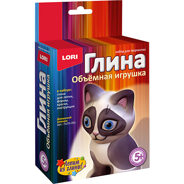 

Набор для творчества Lori "Игрушки из глины" Домашний котенок