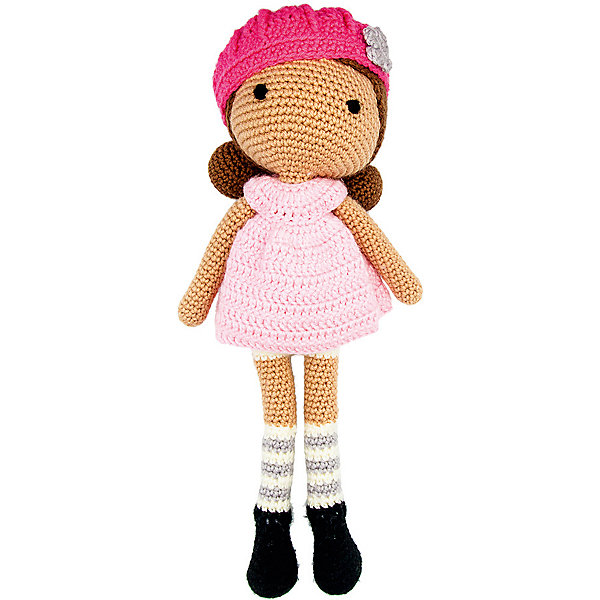 

Вязаная игрушка Niki Toys Кукла Эрика, Розовый