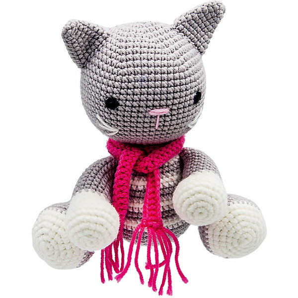 

Вязаная игрушка Niki Toys Котенок Феликс, Серый