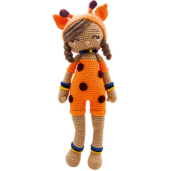 

Вязаная игрушка Niki Toys Кукла Шейла Жирафик, Оранжевый