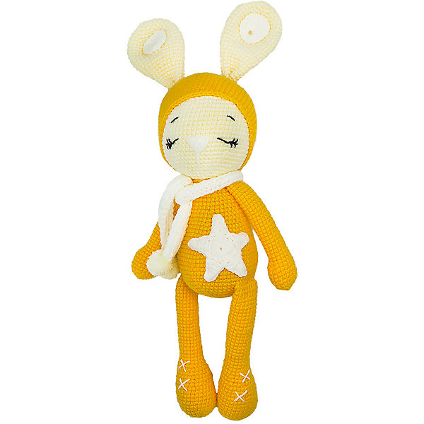 

Вязаная игрушка Niki Toys Зайчонок Астерикс, желтый, Вязаная игрушка Niki Toys Зайчонок Астерикс,
