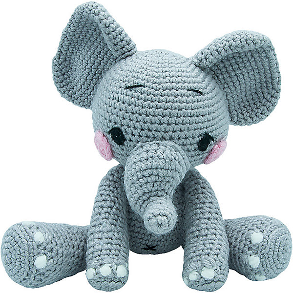 

Вязаная игрушка Niki Toys слонёнок По, Серый