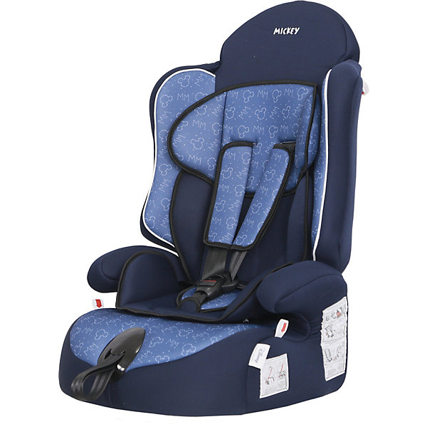 

Автокресло Siger "Драйв" Disney Микки Маус контур, 9-36 кг, синее, Синий