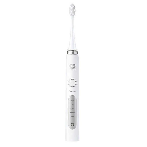 

Электрическая звуковая зубная щетка CS Medica CS-333-WT, белая