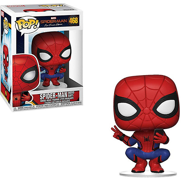 

Фигурка Funko POP! Bobble: Marvel "Человек-паук: Вдали от дома" Человек-паук, 39403, Разноцветный