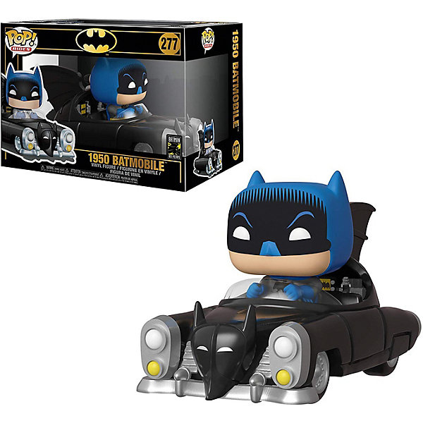 

Фигурка Funko POP! Rides: DC "Бэтмен" 80х, Бэтмен на бэтмобиле 1950, 37252, Разноцветный