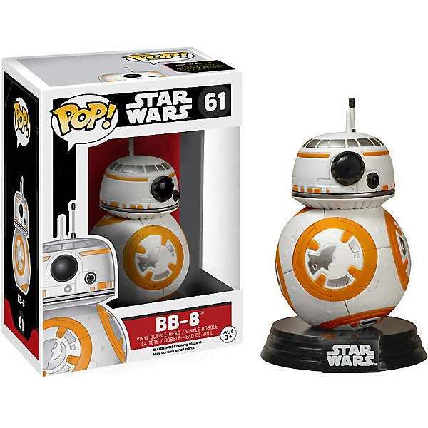 

Фигурка Funko POP! Bobble: "Звездные войны" E7 TFA, BB-8, 6218, Разноцветный