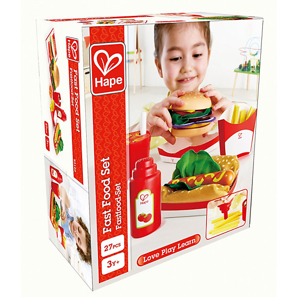

Игровой набор Hape Fast Food, 27 предметов