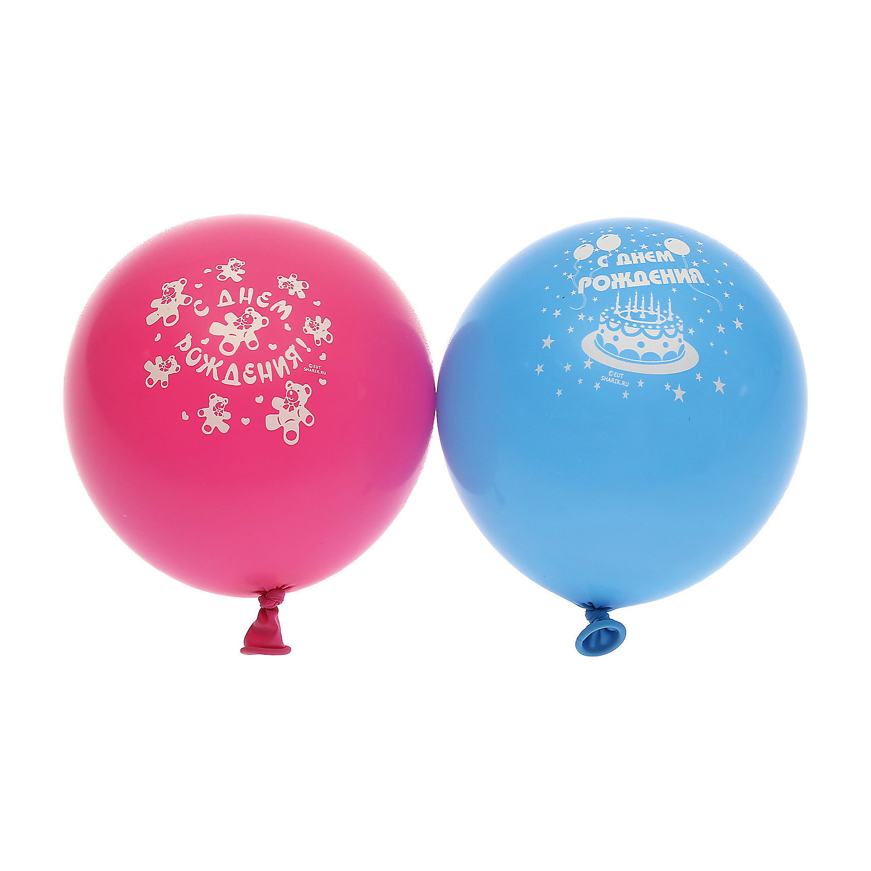фото Воздушные шары Belbal с рисунком "Поздравляем с днем рождения!" 50 шт