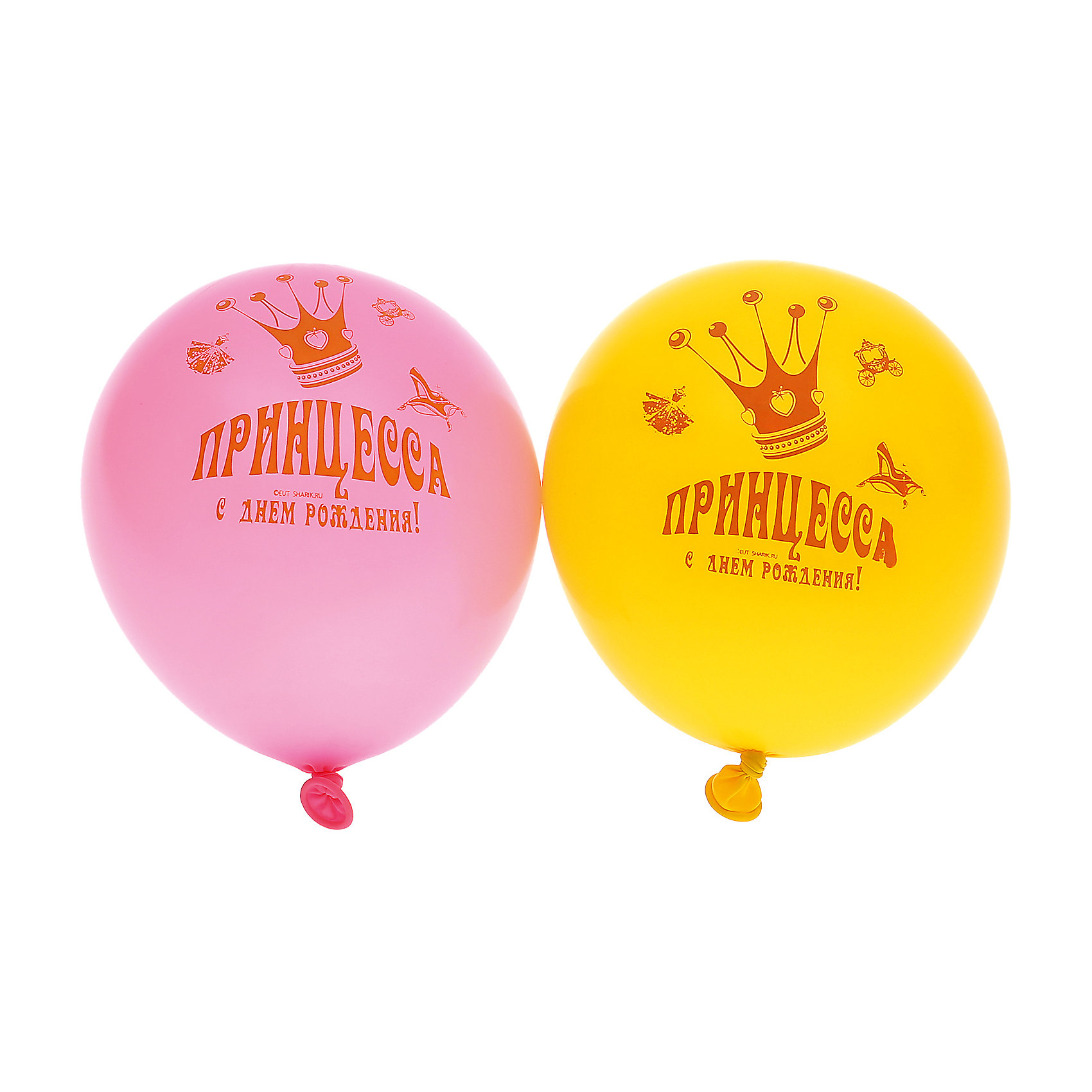 фото Воздушные шары Belbal с рисунком "Поздравляем с днем рождения! Принцесса" 50 шт