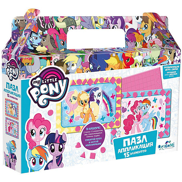 

Пазл 2в1 My little Pony Лучшие друзья, 15 элементов, с аппликацией