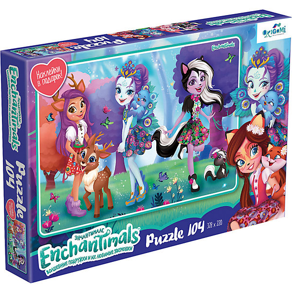 

Пазл Enchantimals Сад бабочек, 104 элемента, с наклейками