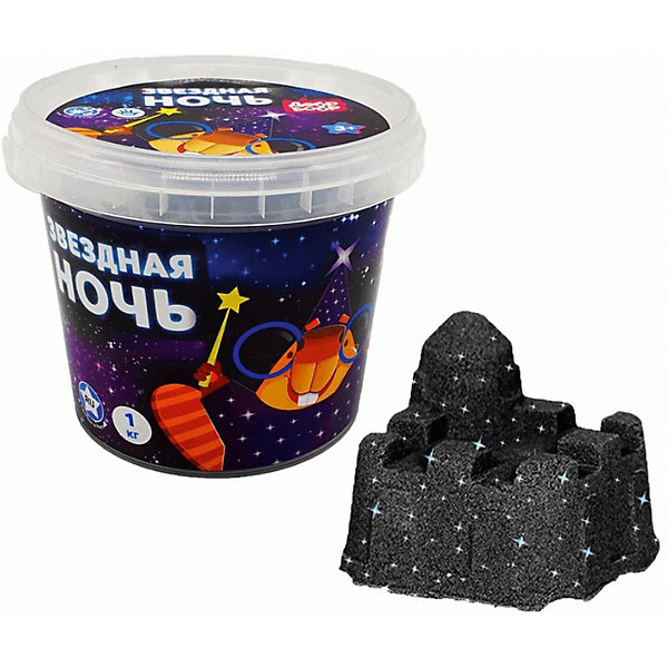 

Фантастический песок 1toy "Звёздная ночь", черный с блестками, Фантастический песок 1toy "Звёздная ночь", с блестками