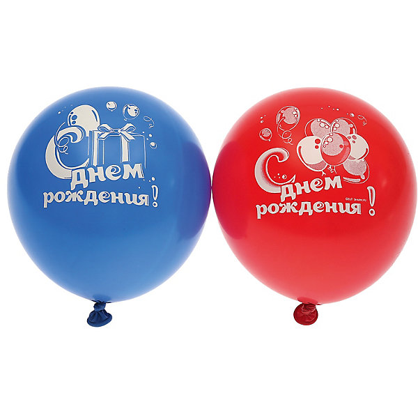 

Воздушные шары Belbal "День рождения: Мишка с тортом", с рисунком, 50 шт