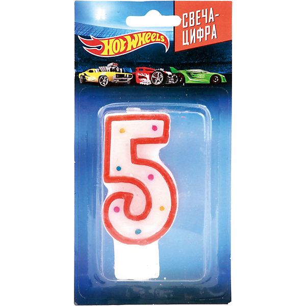 фото Свеча-цифра Играем Вместе Hot Wheels, № 5