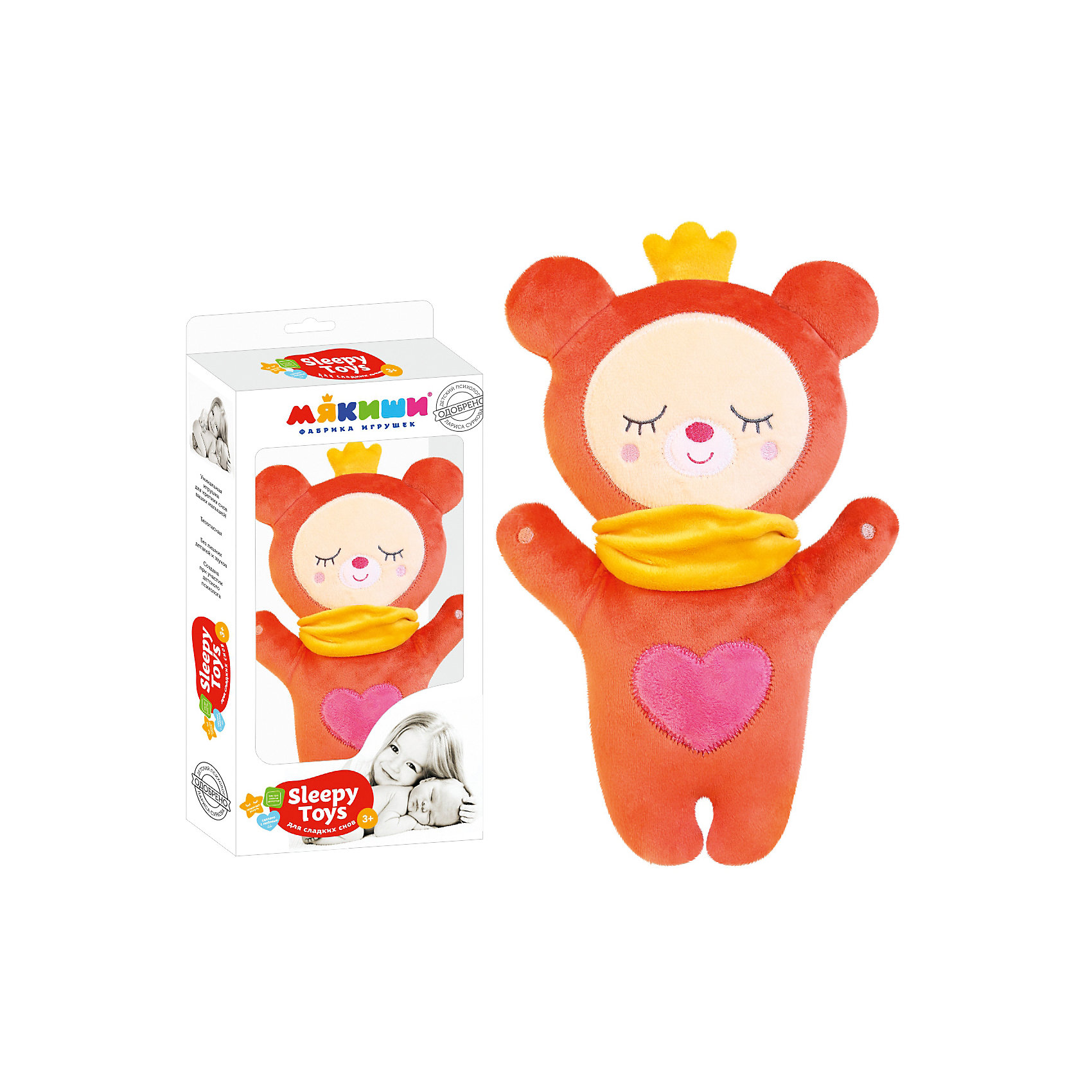 фото Мягкая игрушка Мякиши Sleepy Toys, Мишка