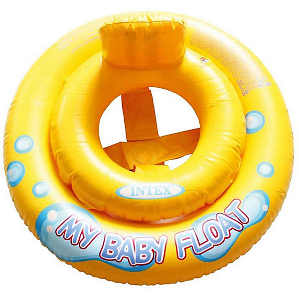 

Круг для плавания с трусами Intex My baby float, 67 см, Разноцветный