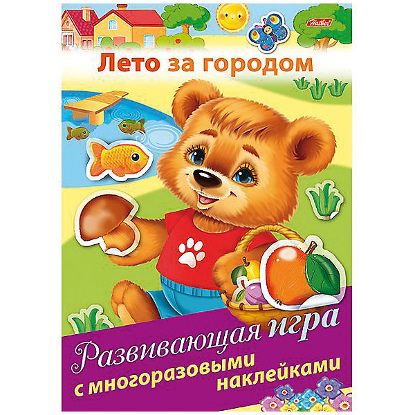 

Развивающая игра Хатбер-Пресс «Лето за городом», с наклейками