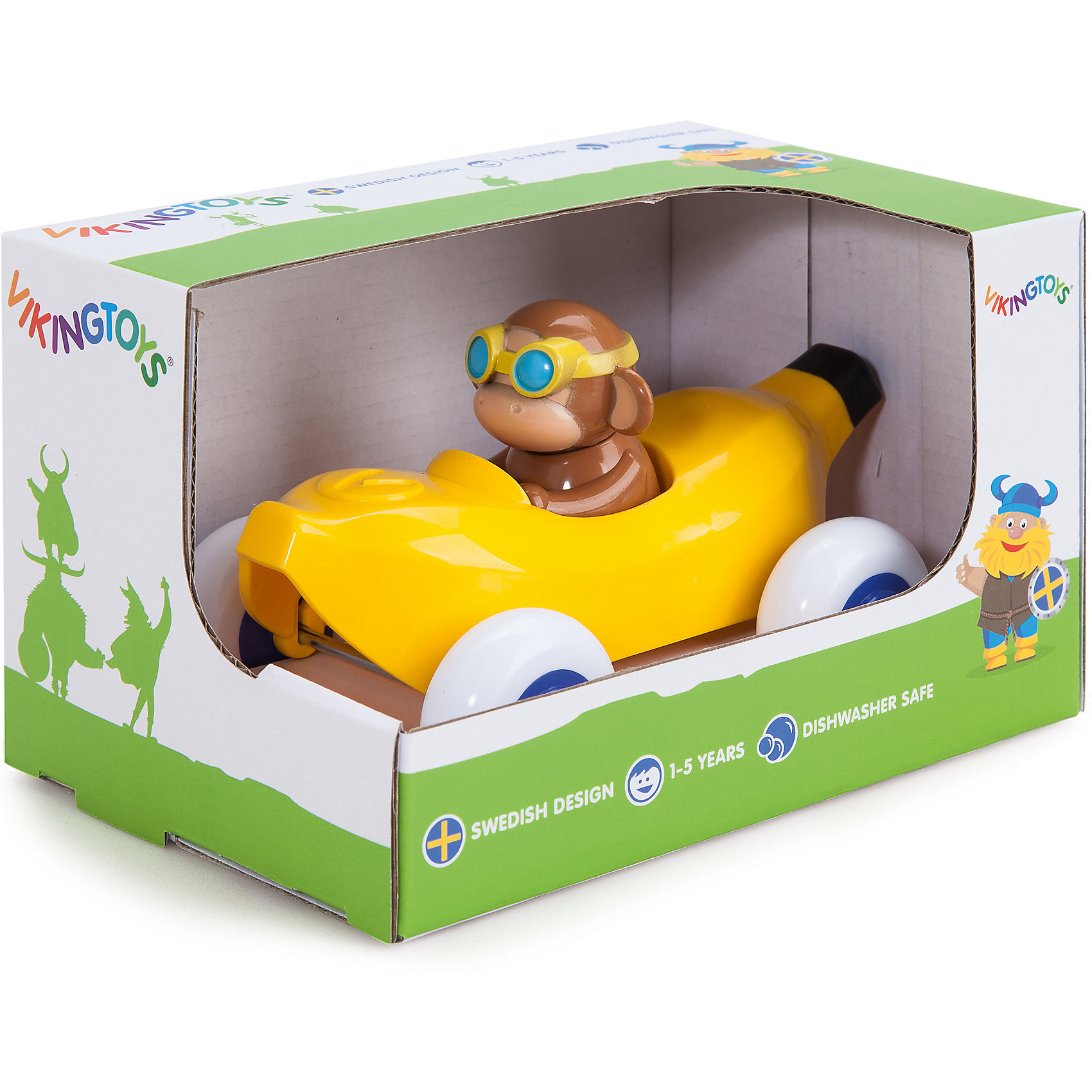 Игрушка "Машинка-банан с обезьянкой" Viking Toys 11935217