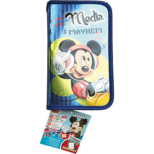 

Пенал средний Disney «Микки Маус», полный, Синий