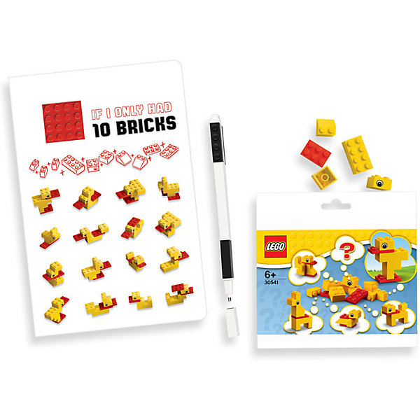 

Записная книжка LEGO Classic Duck Build, с ручкой и мини-фигурой, 192 листа, Красный/белый, Записная книжка LEGO Classic Duck Build, с ручкой и мини-фигурой, 192 листа