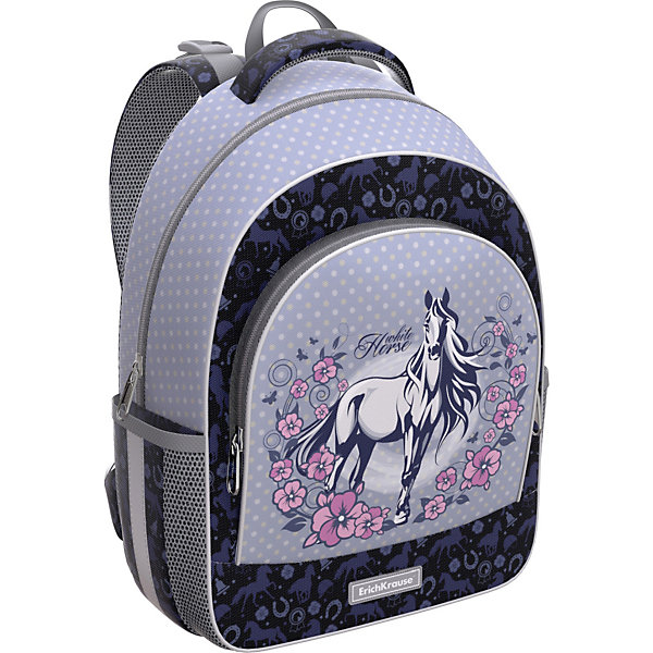 

Ученический рюкзак Erich Krause ErgoLine 15L White Horse, Сиреневый