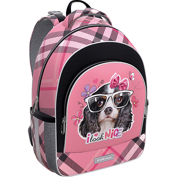 

Ученический рюкзак Erich Krause ErgoLine 15L Clever Dog, Розовый