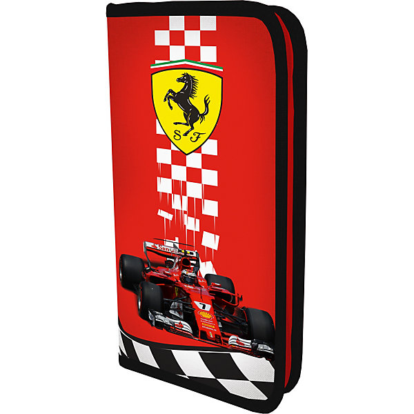 

Жесткий пенал Академия Групп Ferrari, на молнии, красный, Жесткий пенал Академия Групп Ferrari, на молнии,