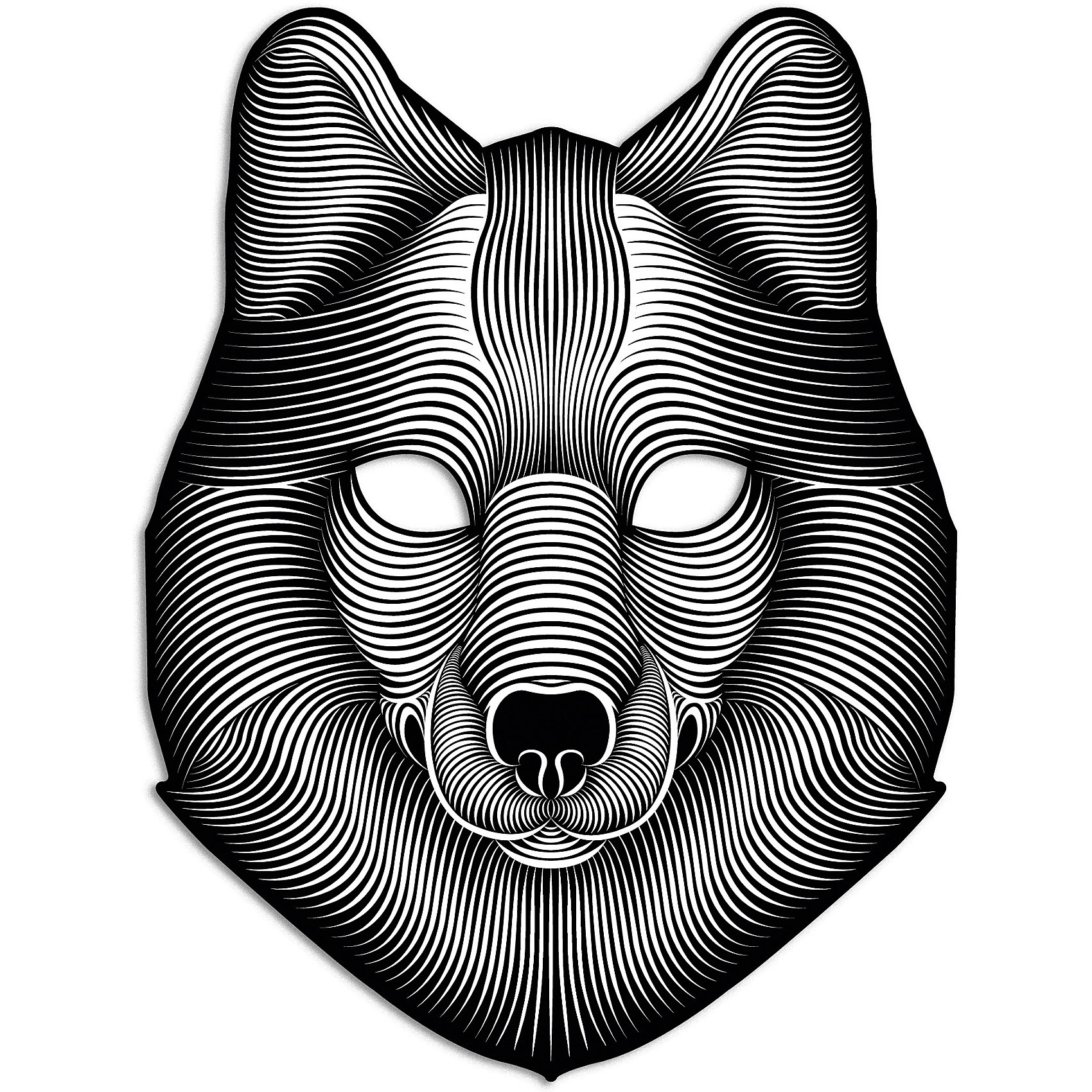 фото Cветовая маска GeekMask "Shadow Wolf", со звуком