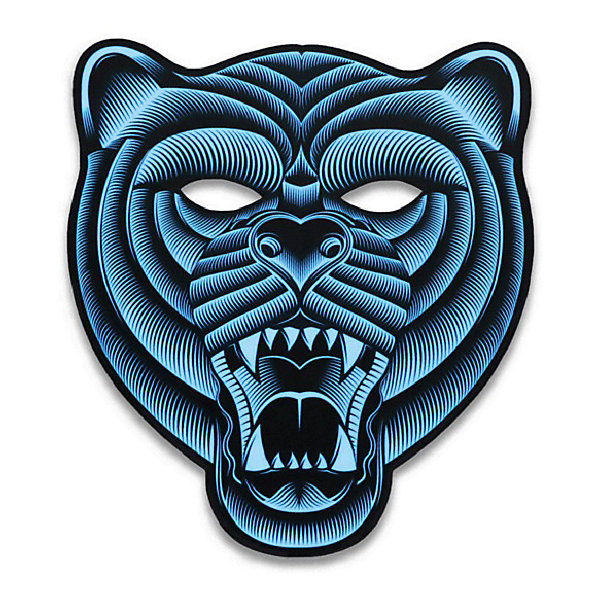 фото Cветовая маска GeekMask "Grizzli", со звуком