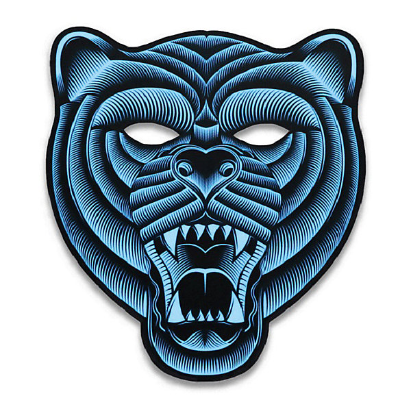 

Cветовая маска GeekMask "Grizzli", со звуком, Разноцветный