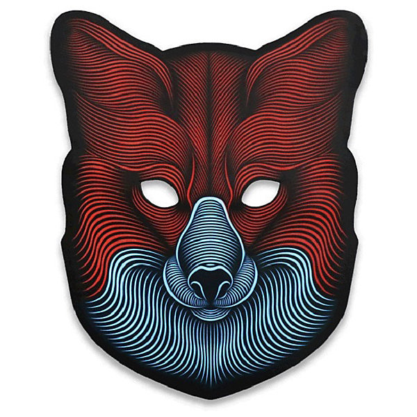 Cветовая маска "Fox", со звуком GeekMask 12158942