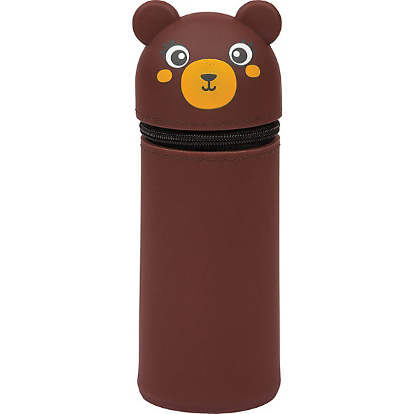 

Пенал мягкий Berlingo Bear, коричневый