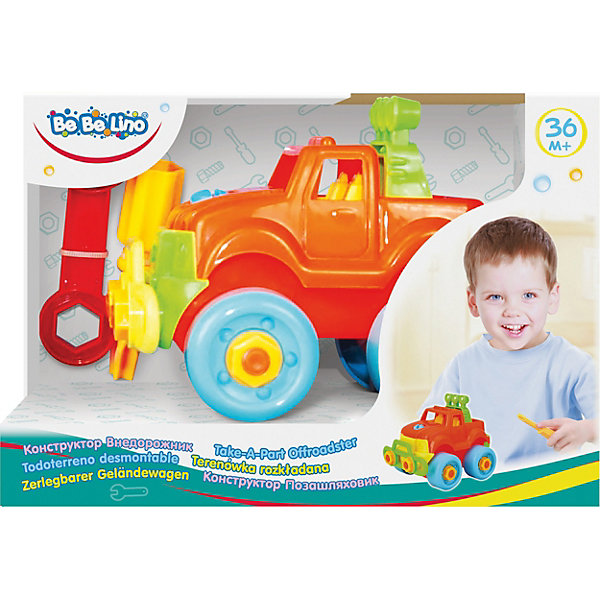 

Конструктор ToysLab Bebelino "Внедорожник", Оранжевый