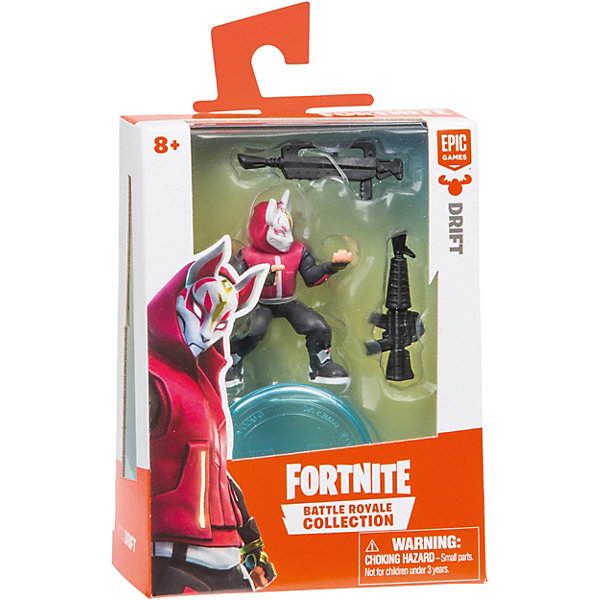 

Игровая фигурка Moose Fortnite Drift c 2 сменными аксессуарами, Разноцветный
