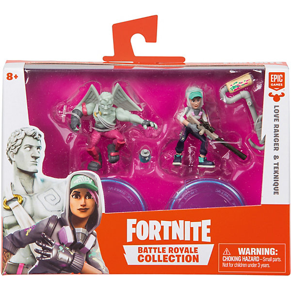 

Игровой набор Moose Fortnite Teknique & Love Range, 2 фигурки с аксессуарами, Разноцветный