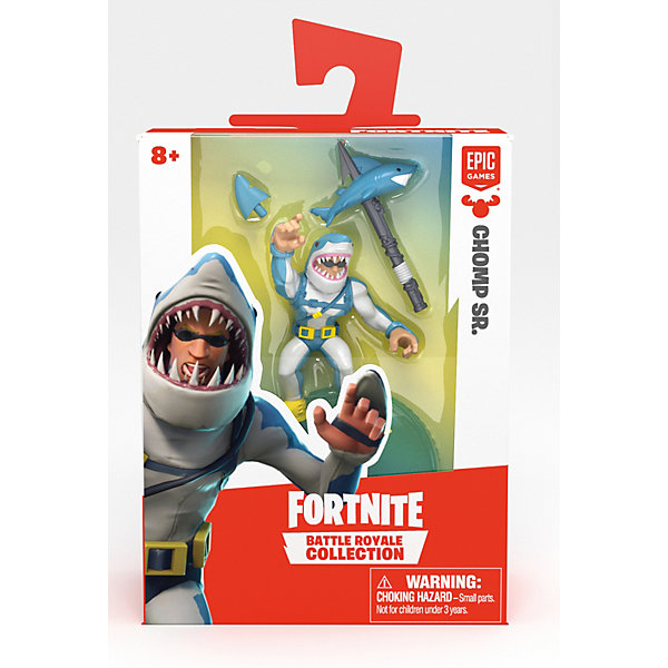 

Игровая фигурка Moose Fortnite Мистер челюсти c 2 сменными аксессуарами, Разноцветный