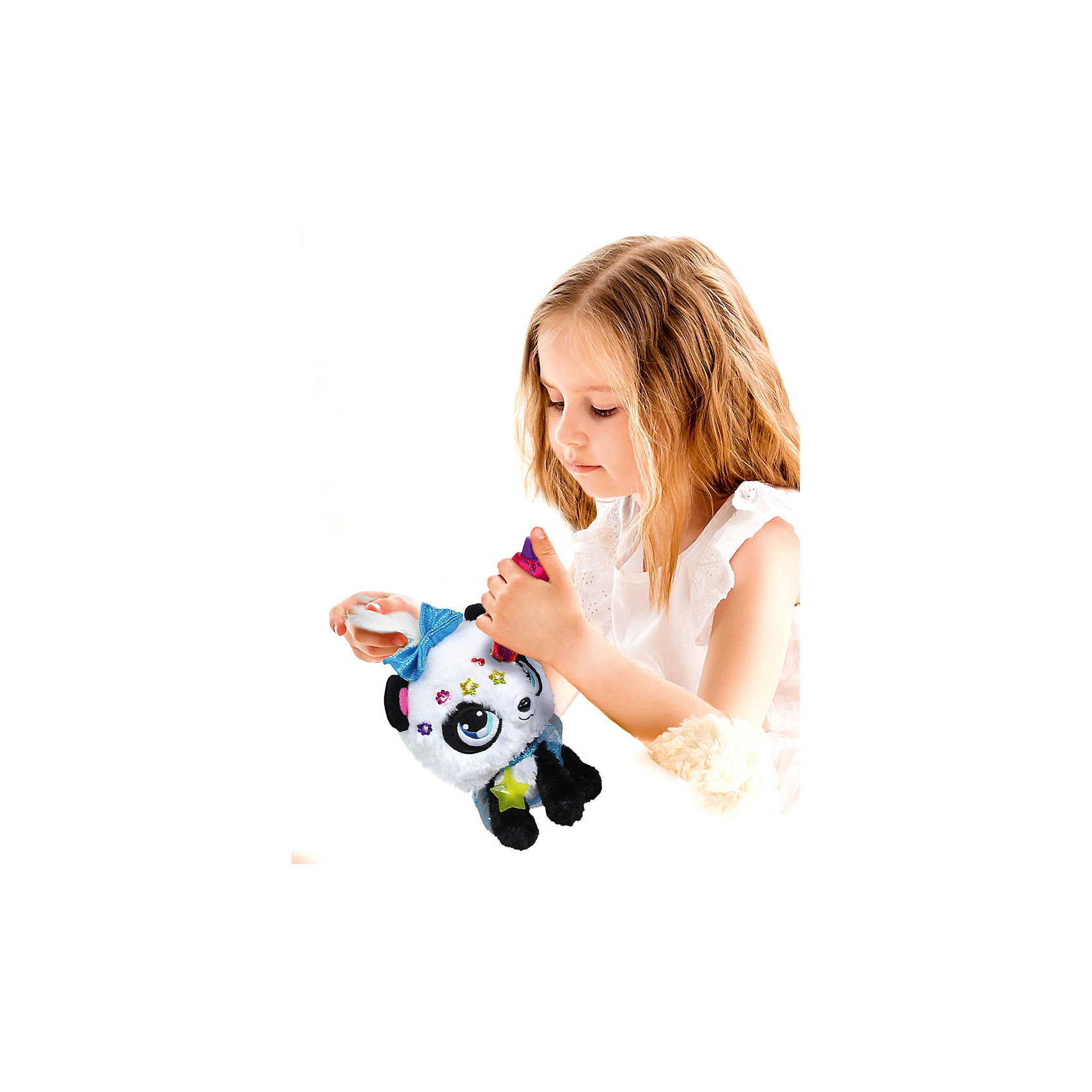 фото Мягкая игрушка Shimmer Stars Панда с сумочкой, 20 см