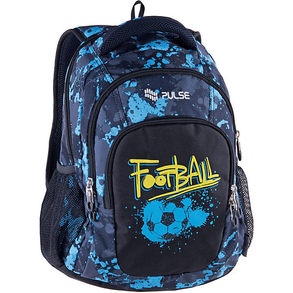 

Рюкзак Pulse Teens Blue football, черный, Рюкзак Pulse Teens Blue football,
